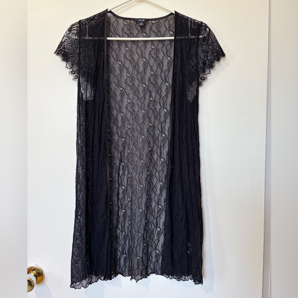 ✨Jacob Black Lace Open Cardigan - Size Medium
